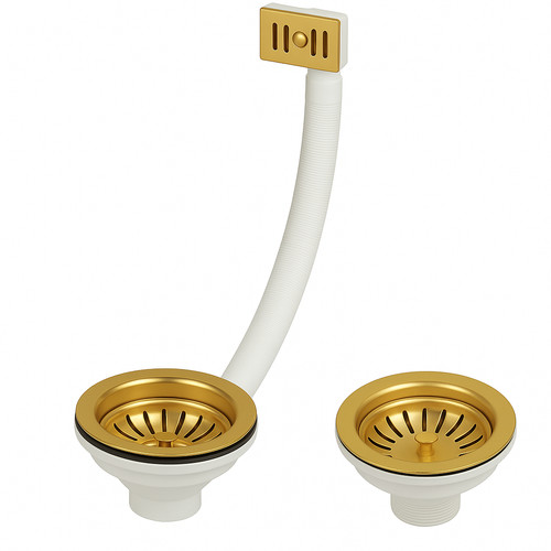 Polished gold kitchen - polished,