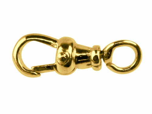 9ct gold 19mm albert - gold, swivel