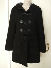 Laura Ashley Black Wool Duffle