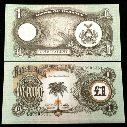 Biafra pound banknote - 1,