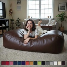 Beanbag Bed FAUX LEATHER Seat