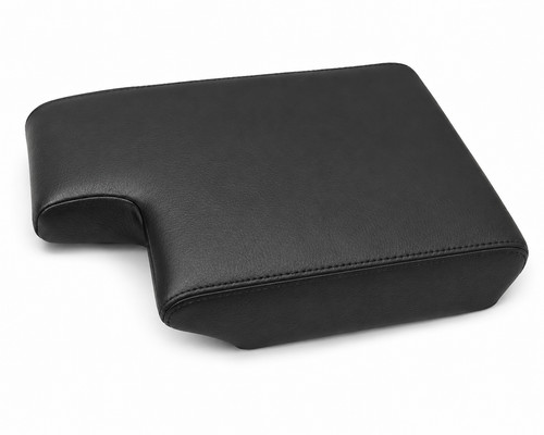 Black leather armrest lid - armrest,
