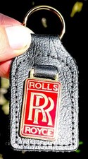 Rolls Royce Gold Red 1970s 1980s Car Key Ring Key Chain Key Fob Keyring