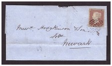 SG8 Penny Red imperf on 1852