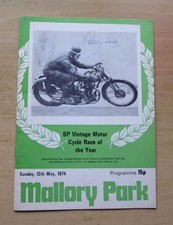 1974 MALLORY PARK PROGRAMME
