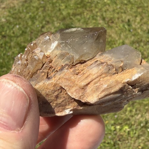 Natural citrine point cluster - natural,