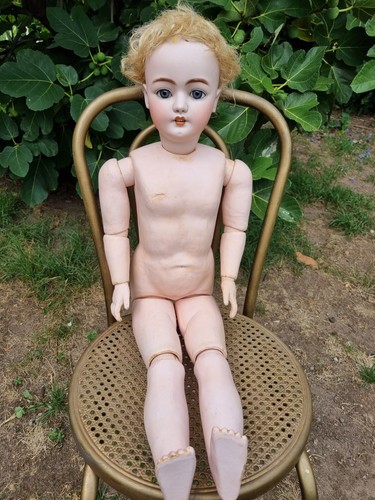 Htf 80cm vintage antique doll - htf,