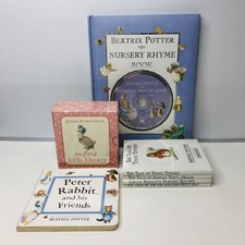 Beatrix Potter Books x 10 Lot Nursery Rhymes First Library Timmy Tiptoes Bundle
