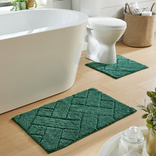 2 Piece Bali Bath Mat Set 100%