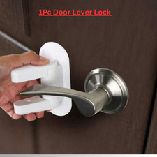Child Proof Door Lever Lock Door Handle Locks with Adhesive Handle Safety lock