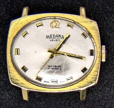 Medana (Swiss) Oval Crystal Men's Manual-Wind Watch (Vintage) -- Spares/Repairs
