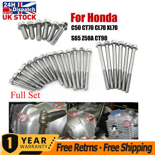 Engine side case - side, bolts