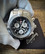 Breitling Chrono Avenger M1 E73360 Titanium 44mm Black Dial Watch