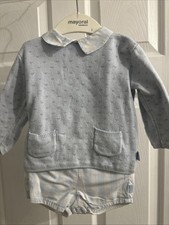 Tutto Piccolo Boys Baby Blue Short Jam Pants Set Size 9m. Good Condition.