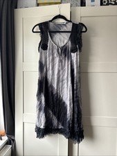 Lauren Vidal Women's Tie dye Dress In Grey And Black Size L (12)