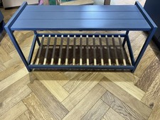 Habitat Remmi Shoe Bench/ Shoe Rack In Grey