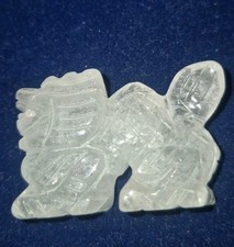 Clear Quartz Dragon Carving