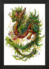 Green nature forest dragon