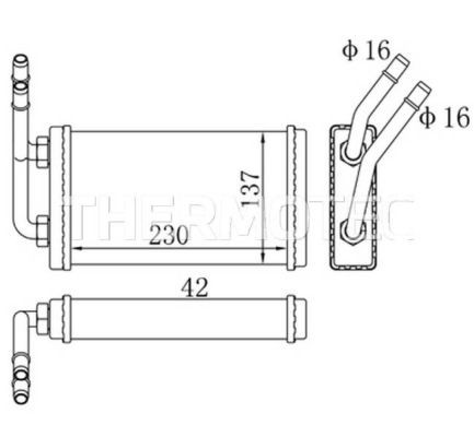 Heat exchanger interior - heat,