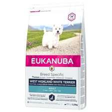 Eukanuba West Highland White Terrier Balanced Adult Dry Dog Food *2.5kg* PACK