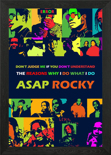 Asap rocky framed wall - rocky,