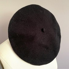 Black Wool Jamiko Basque Beret