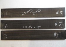 Pack of 3, Gaboon Ebony