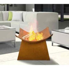 Large Rusty Fire Pit Garden