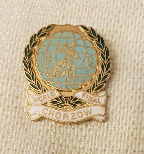 1970 speedway badge world - badge,