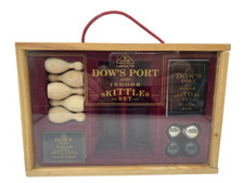Dow's Port Indoor Skittles Set Mini includes Wooden Storage Box