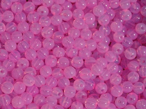 6mm glass beads cherry - 6mm, 'cherry