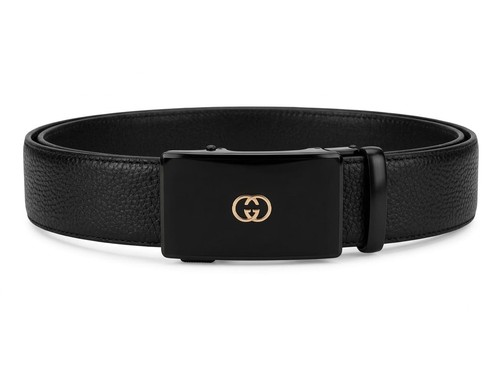 Gucci pure leather black belt - pure,