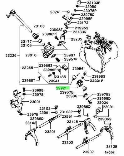 Plate gearshift interlock - gearshift,