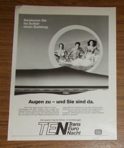 Rare advertising deutsche bahn - advertising,