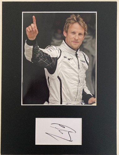 Jenson button hand signed - jenson, signed**