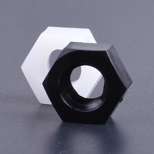 Nylon hex nut black - nylon,