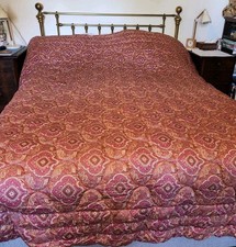 Vintage Large French Paisley Quilt
