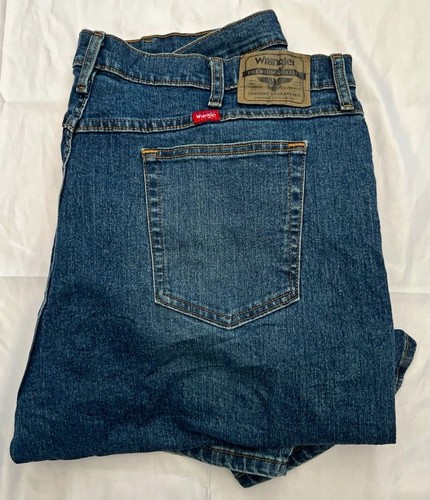 Wrangler straight blue - blue, stretch