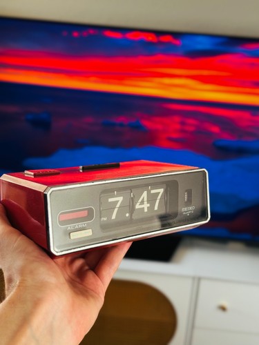 Seiko qn401t flip number clock - seiko,