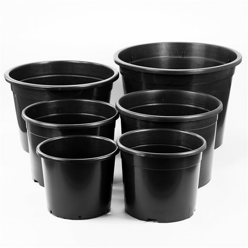 Round black pots - pots, of