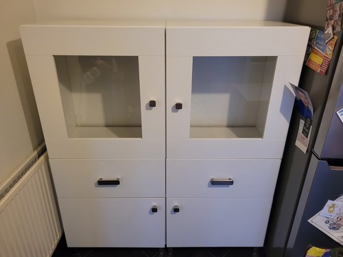 Ikea white cabinets suitable - white,