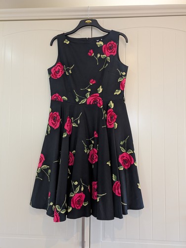 Floral knee length swing - floral,