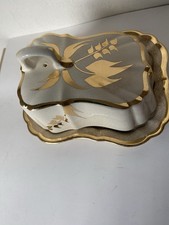 Vintage Antique Lancaster Sandland Ware Hanley England Butter Cheese Dish READ