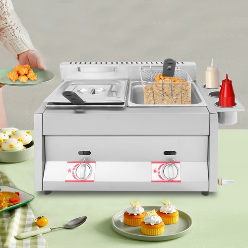 Commercial lpg gas fryer - 6l,
