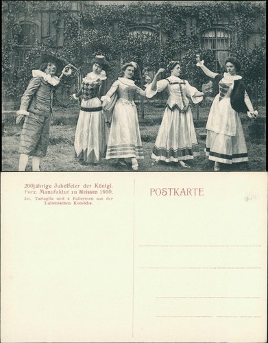 Postcard meissen porcelain - postcard,