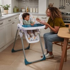 Babylo Hi Lo Convertible Baby Feeding High Chair [Hot Air Balloons] 6 Months+