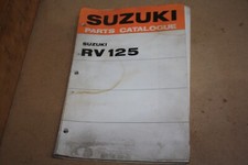 NOS 1973 SUZUKI RV125 PARTS CATALOGUE