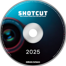 Shotcut Latest Ver. Video Editing Software CD PC 64 bit DVD AVI MPEG MP4 Edit