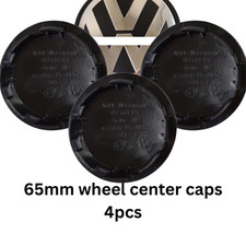 VOLKSWAGEN Alloy Wheel Centre Caps x4 65mm (Dotted)