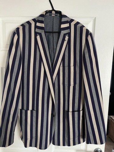 Mens blue white grey boating - blue,